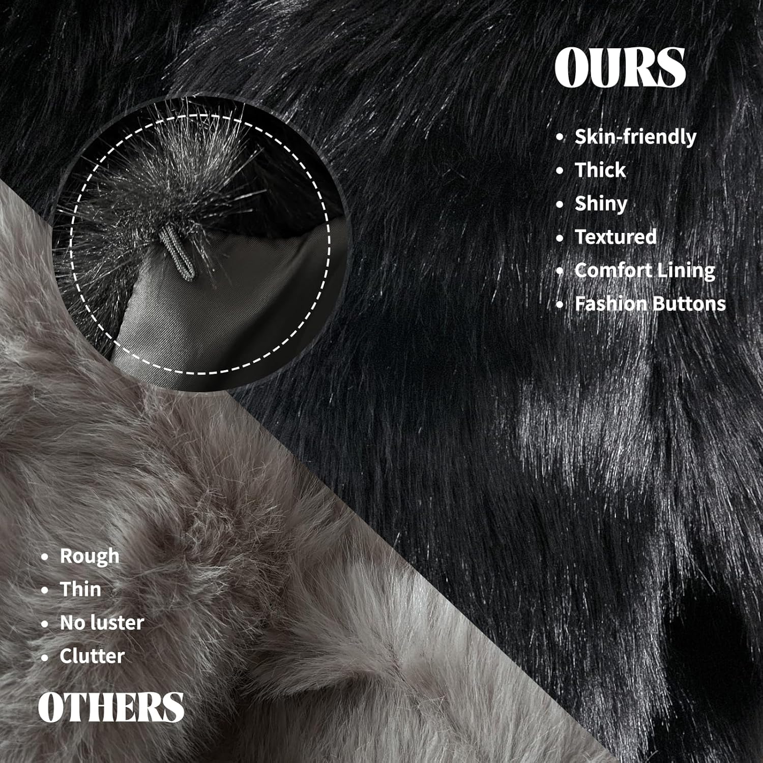 Fur Coats For Women,Plus Size Cropped Faux Fuzzy Jacket Fluffy Fall Coat. - Image 6