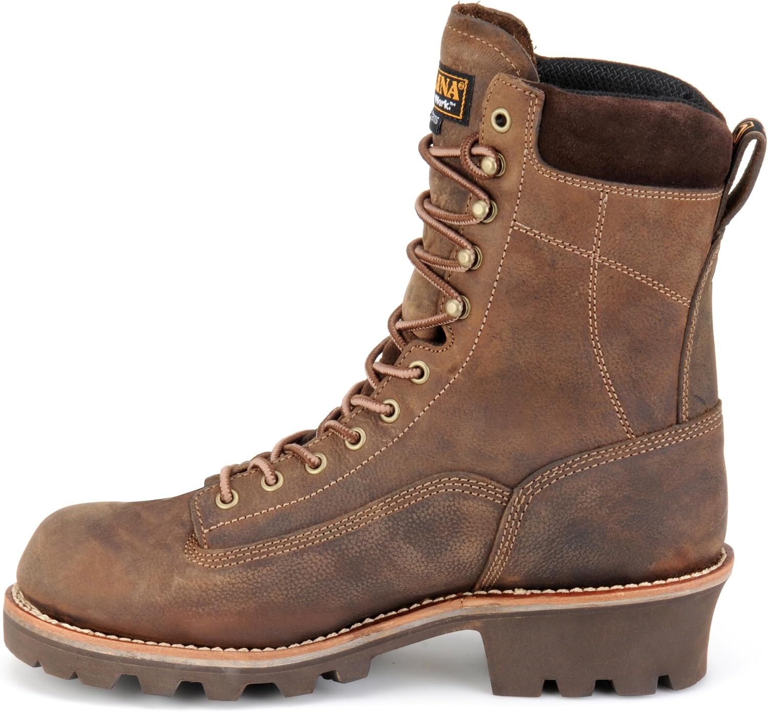 Carolina Men's Insulated Birch 8” Waterproof Insulated Composite Lace-To-Toe Logger Work Boots