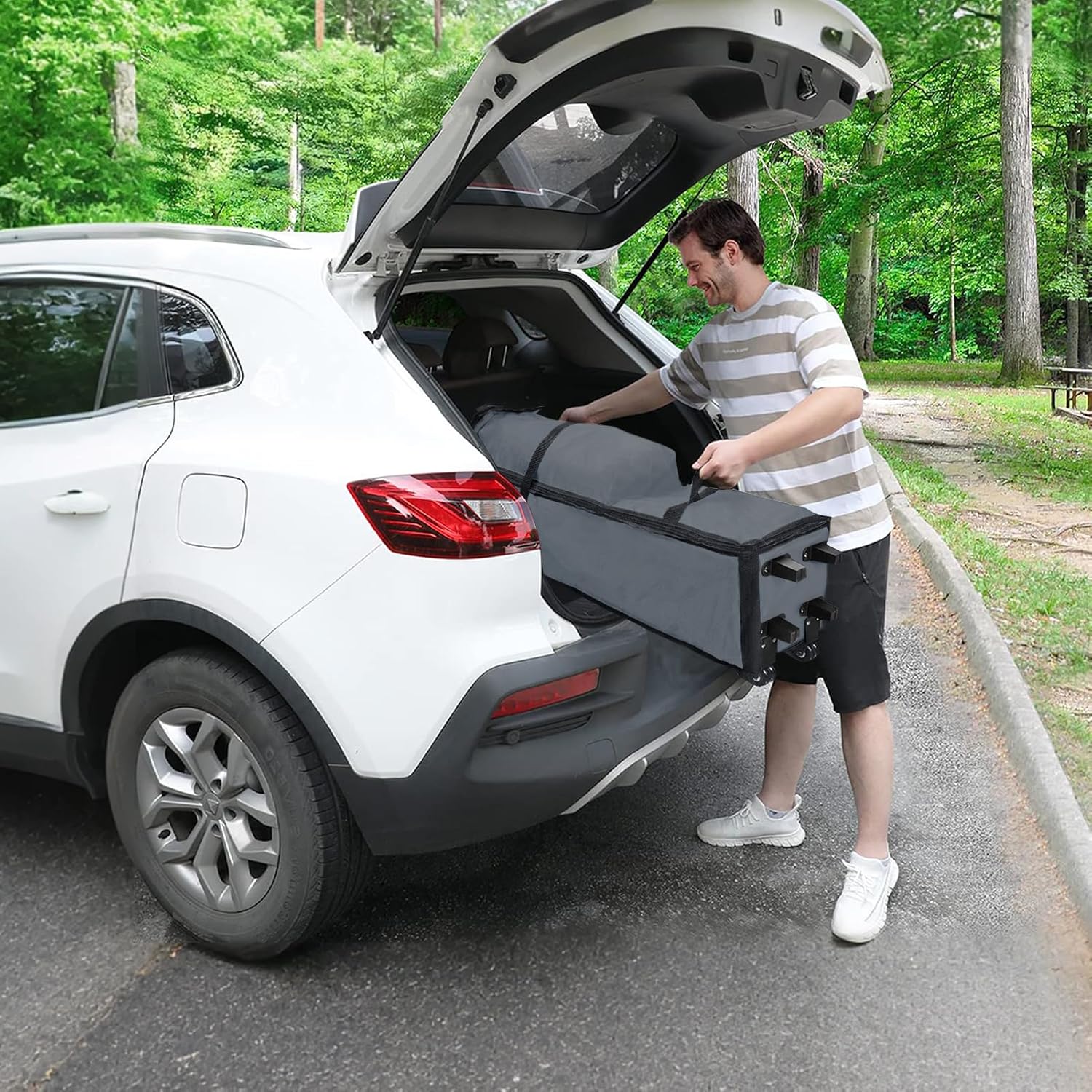 10 x 10 x 62in Canopy Roller Bag for Pop Up Canopy Tent with Sturdy Handles and Pocket, Wheeled Storage Bag for 10 x 10 Canopy Tent, Tent Bag Replacement Part, 800D Waterproof Oxford Fabric