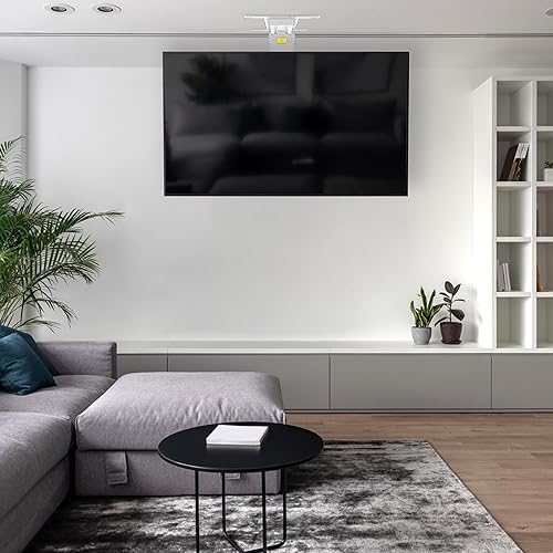 Miniatura 3 de VIVO Soporte de techo eléctrico para TV para pantallas de 40 a 85 pulgadas, soporte VESA de techo inclinado motorizado abatible grande, paquete