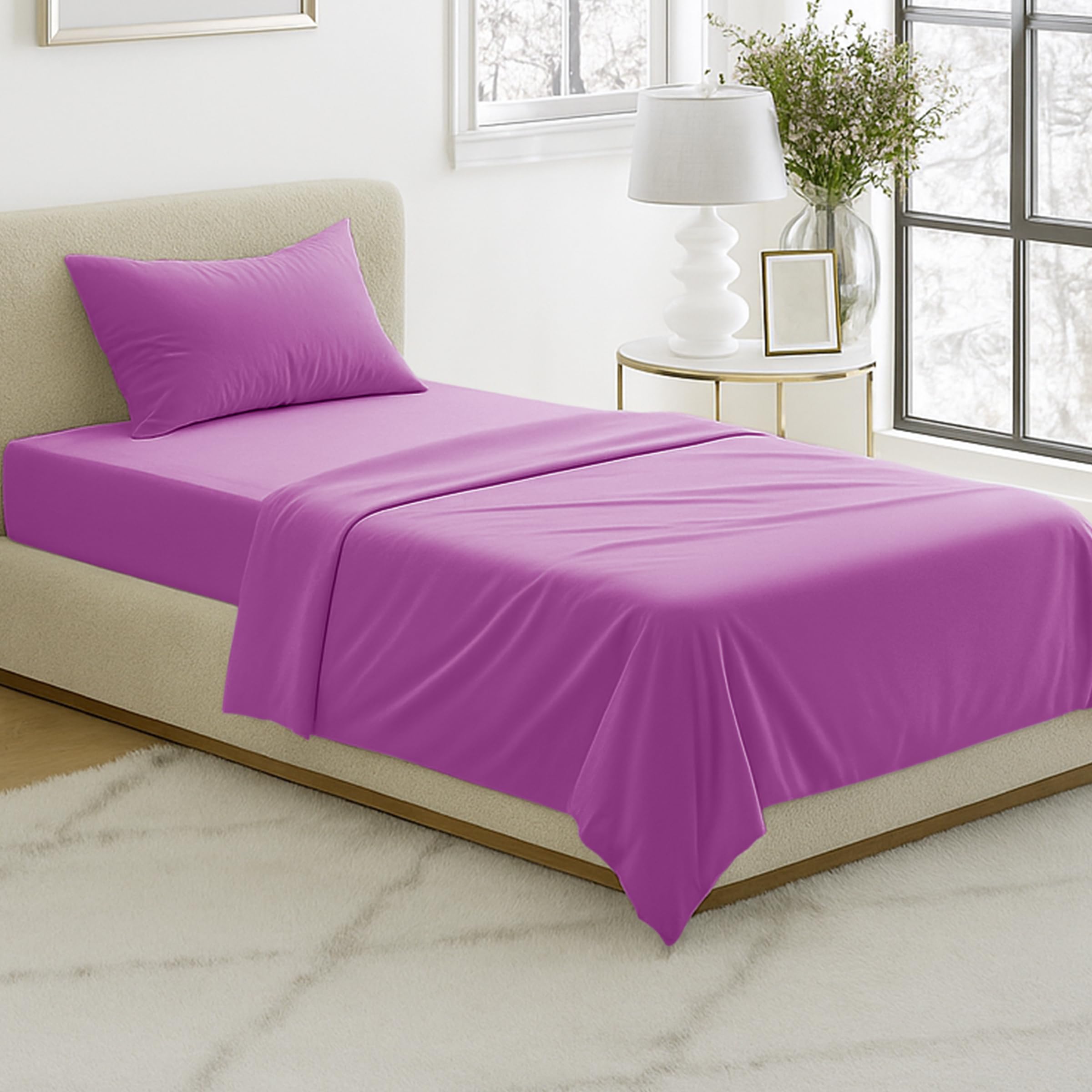 Somerset Homelet Set Twin parure lit 3 pièces violet Lavish Home