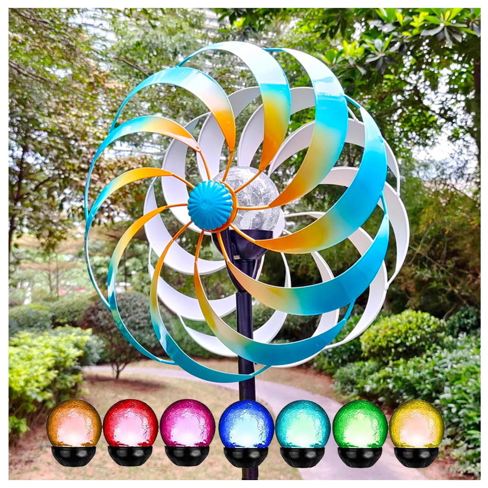 Windmills for Garden, Large Wind Spinners, 360° Wind With Kinetic Large Wind Spinner