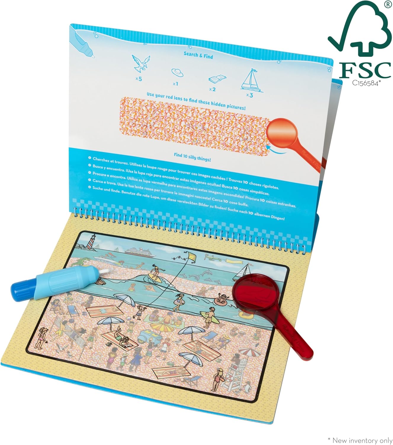 Melissa & Doug On the Go Water Wow! Reusable Water-Reveal Deluxe Activity Pad – Around Town