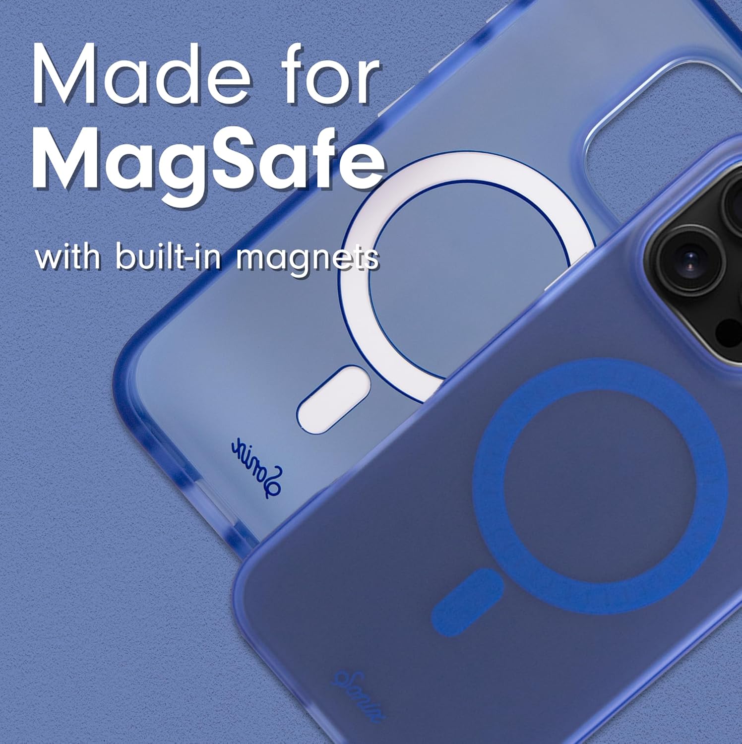 Sonix Case for iPhone 16 Pro | Compatible with MagSafe | 10ft Drop Tested | Frosted Matte Navy - Image 4