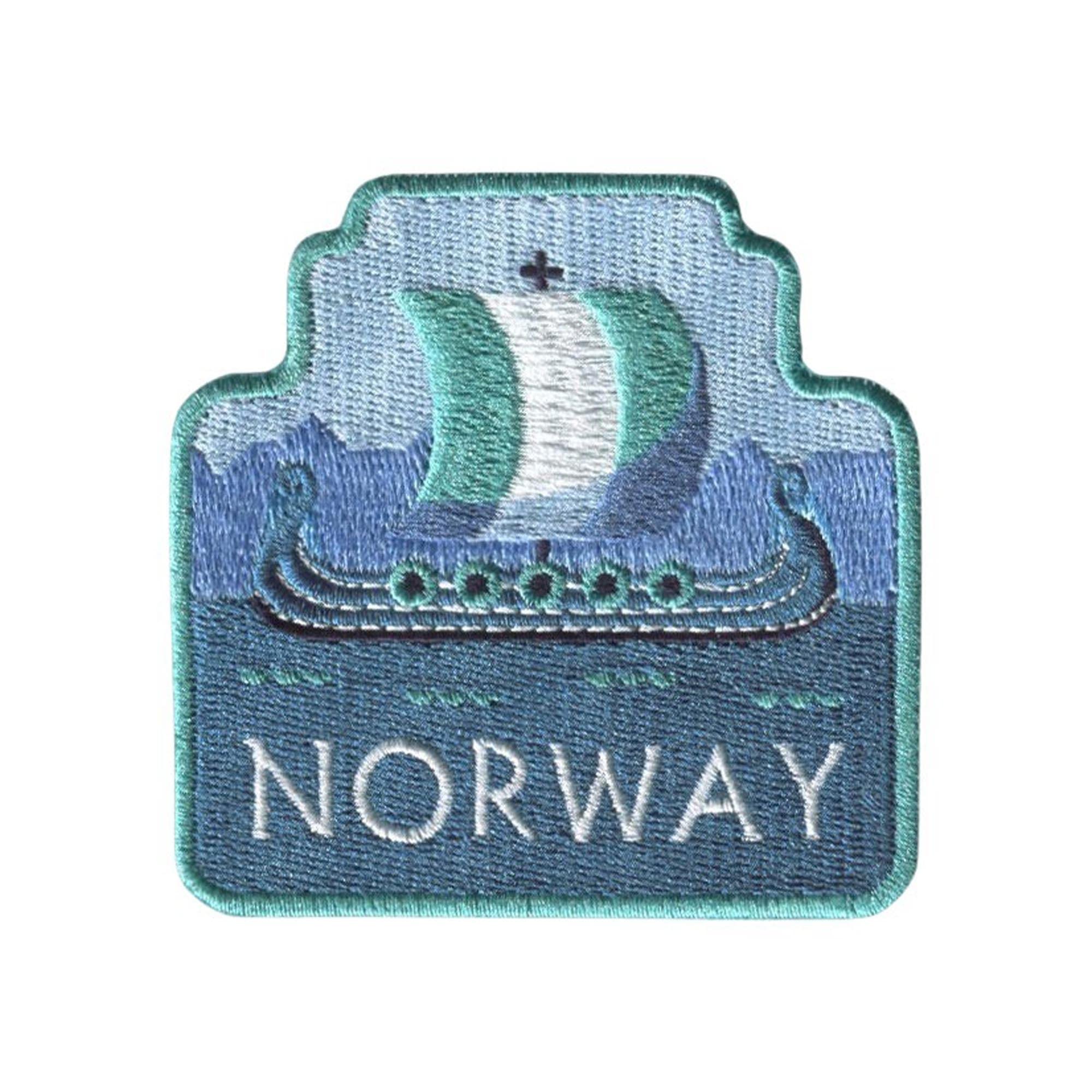 Vagabond HeartNorway Iron On Travel Patch