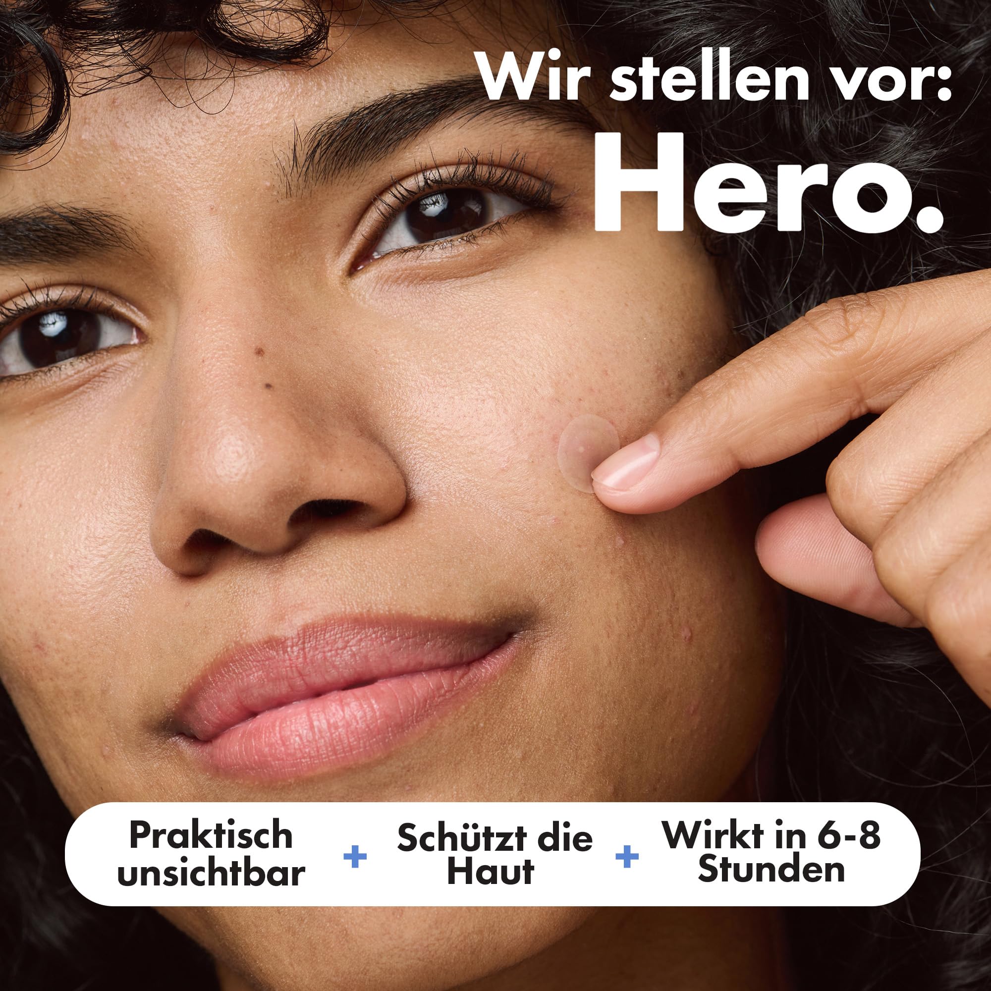 Hero Mighty Patch Invisible+ Pickel-Patches von Hero Cosmetics, klare Hydrokolloid-Pflaster zur Akne-Behandlung, 78 Stück