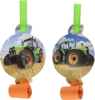 Creative Converting Tractor Time Blowouts Party Supplies, Multicolor
