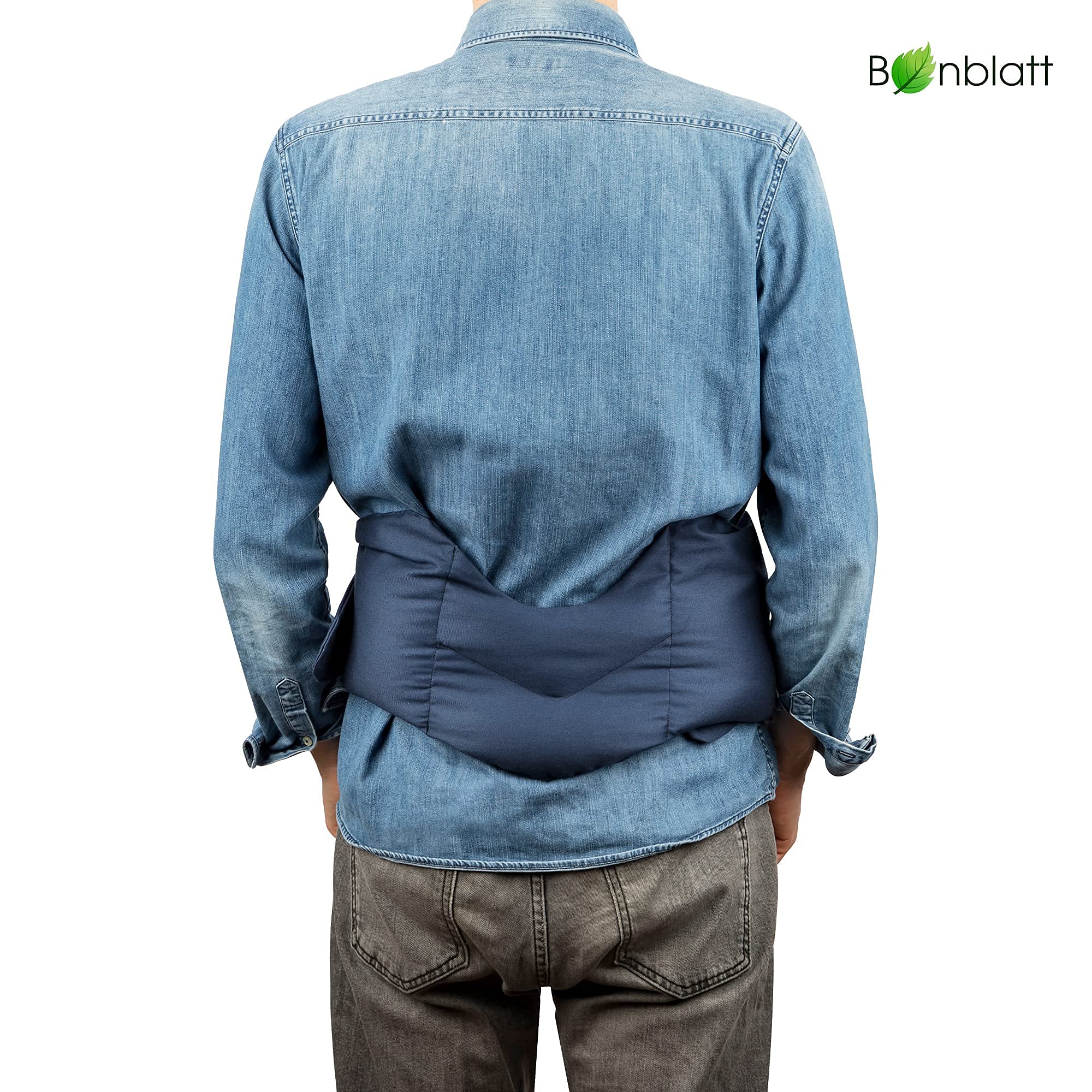 Premium - Cojín de semillas de colza, universal, para cuello, espalda, hombros y abdomen, S hasta XXL, fabricado de forma natural y justa en Alemania