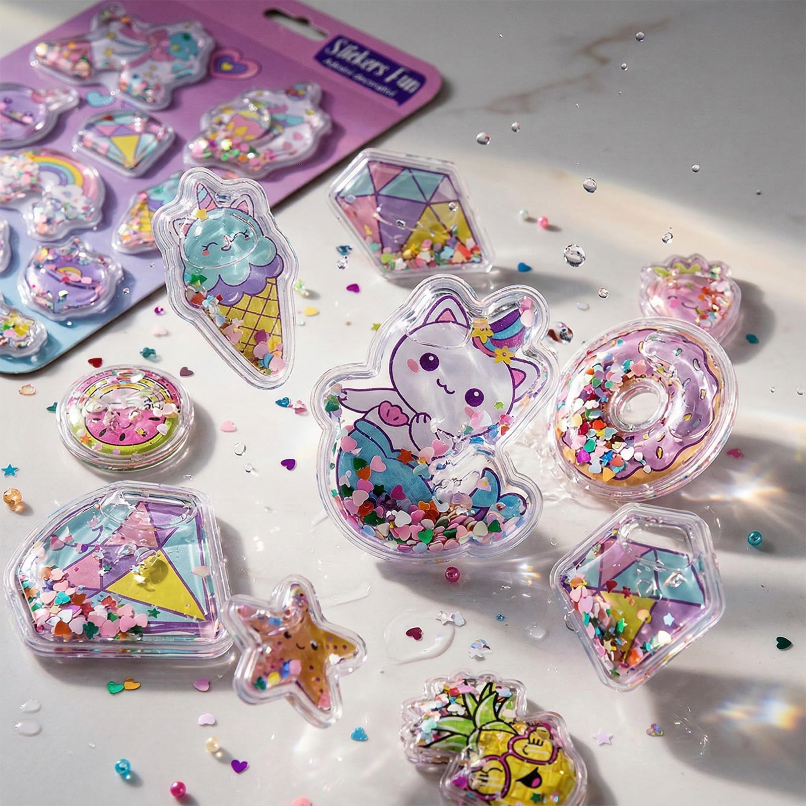 Amazon.co.jp: 2026年2月登場！【水入り】 ウォーターシール ぷっくり