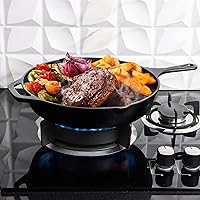 Vista 3 de Utopia Kitchen sartén de hierro fundido de 10.25 in