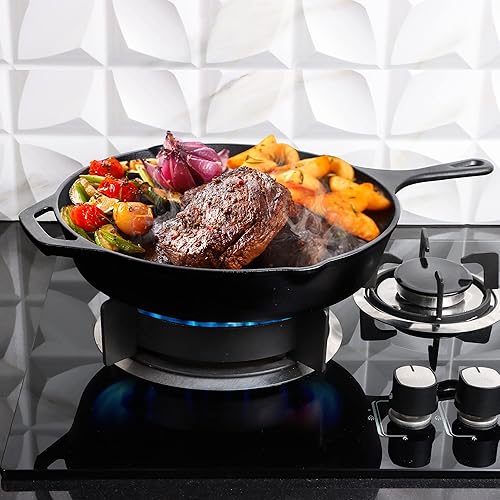 Miniatura 45 de Utopia Kitchen Sartén de hierro fundido de 6.5 pulgadas, sartén de hierro fundido, sartén pre-sazonada, utensilios de cocina seguros