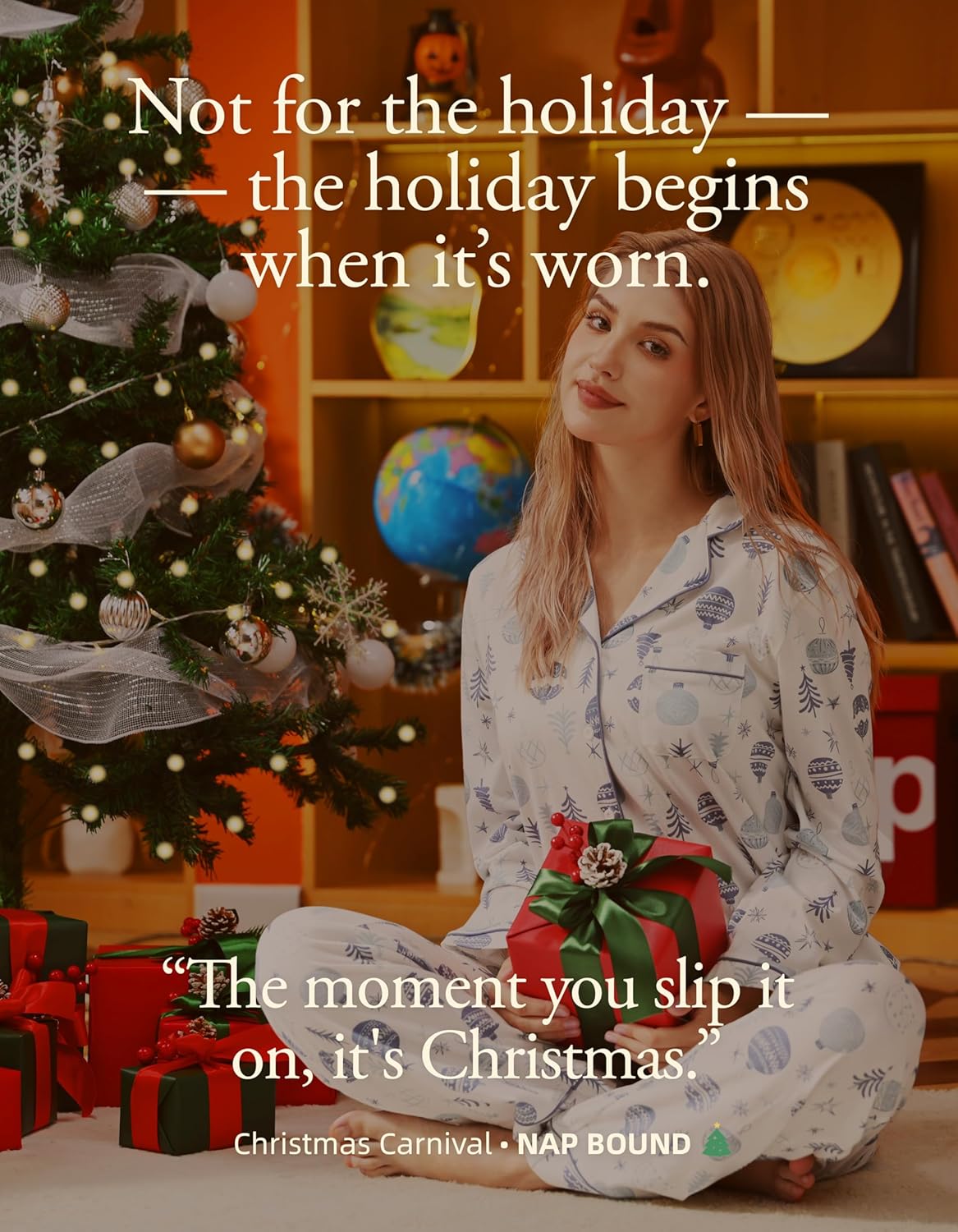 100% Cotton Pajama Sets for Women 2025 Holiday PJs Set Soft Long Sleeve Button Down Sleepwear XS-XXL - Image 2