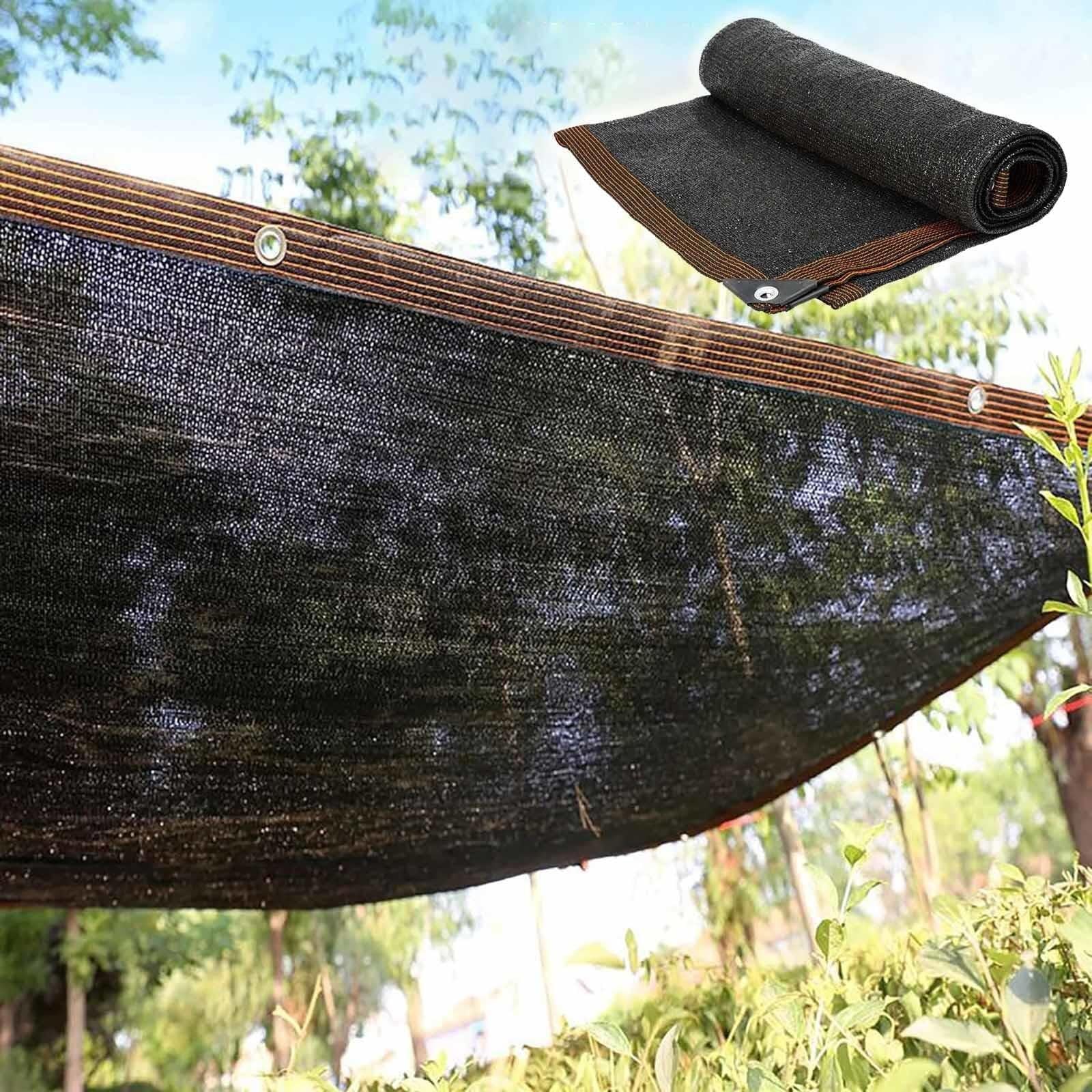 GLDYTVF Black 5% Sunblock Shade Net Outdoor Shade Netting 6x6m Rectangular Shade Sail with Grommets Breathable Shade Cloth 19.7x19.7ft Sun Shade Mesh Tarp for Garden Patio Deck Pool Backyard.