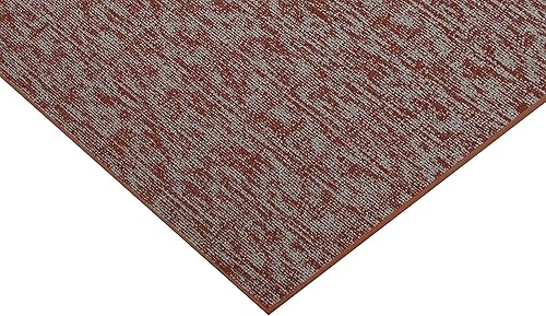 Miniatura 8 de Furnish my Place Patrón geométrico para interiores y exteriores, color óxido elemental, alfombra de área abstracta, alfombra que admite mascotas,