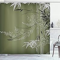 Vista 16 de Ambesonne Cortina de ducha de caballo, potente semental de Appaloosa, elegante estampado equino de campeón de sangre pura real, juego de decoración