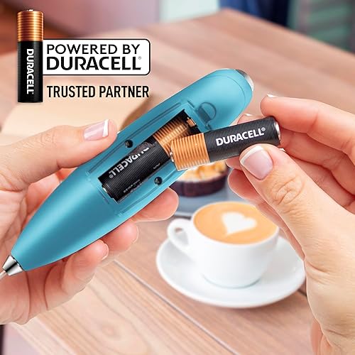 Vista 424 de Zulay Kitchen - Potente espumador eléctrico de leche, batidora de mano ultrarrápida para bebidas como café, lattes, capuchino, frappé, matcha y crema