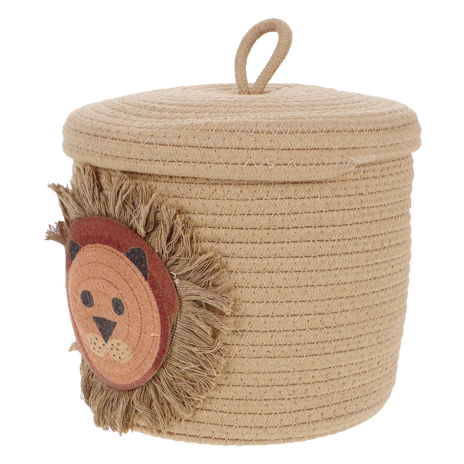 Panier pour couvertures lion coton Luxshiny grand bac de rangement salle de jeux