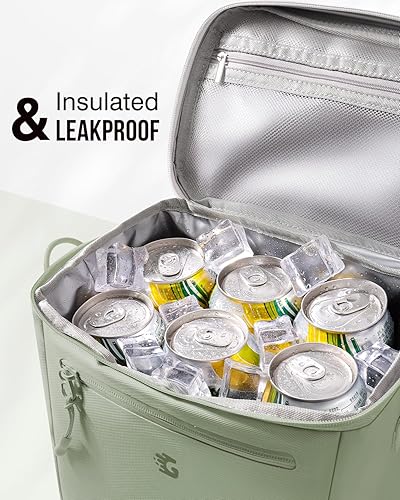 Miniatura 6 de Bolsa de almuerzo aislada para mujer y niñas - Impermeable, a prueba de fugas, ligera, reutilizable, enfriadora para la escuela, el trabajo, el