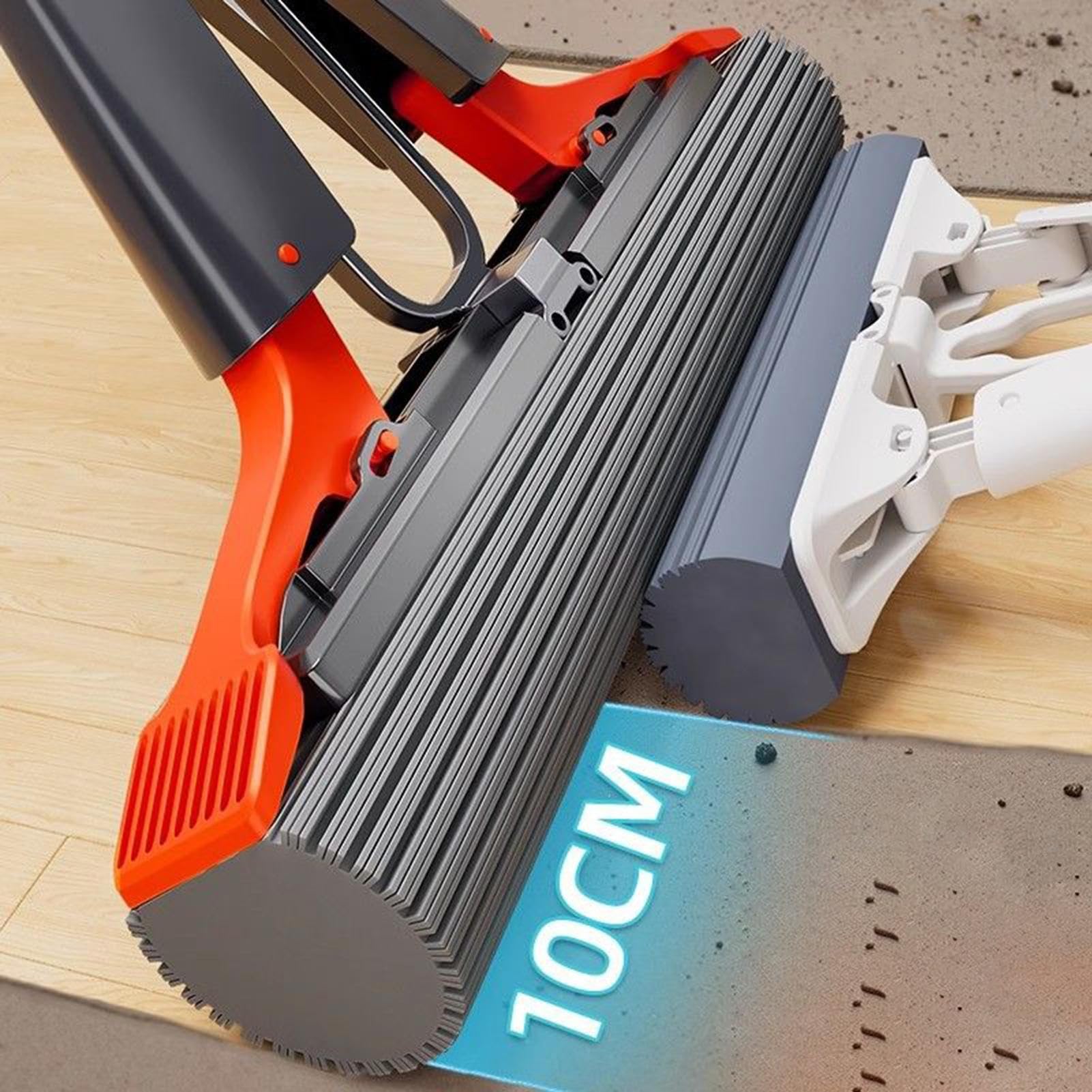 Mopa de Esponja – Mopa de Limpieza automática con Cabezal reemplazable | para suelos de madera dura, mármol, baño, cocina, garaje, sala de estar, dormitorio, limpiador de suelos fácil de absorber pa