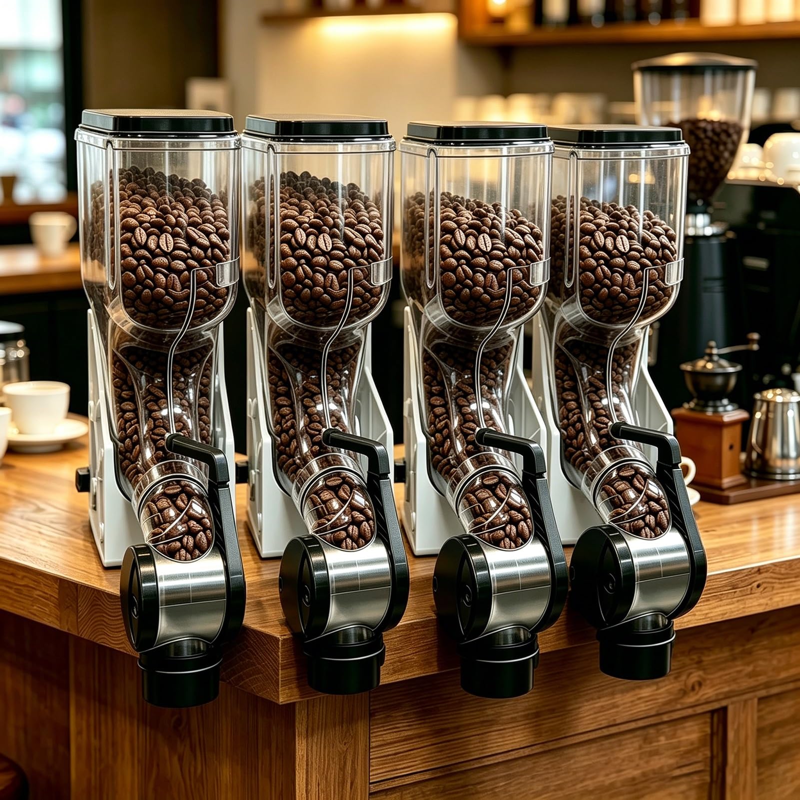 Dispensador de café, recipiente de almacenamiento multifuncional para desayunos buffet, hoteles, tiendas, bares, dispensador de cereales de gran capacidad, fácil acceso