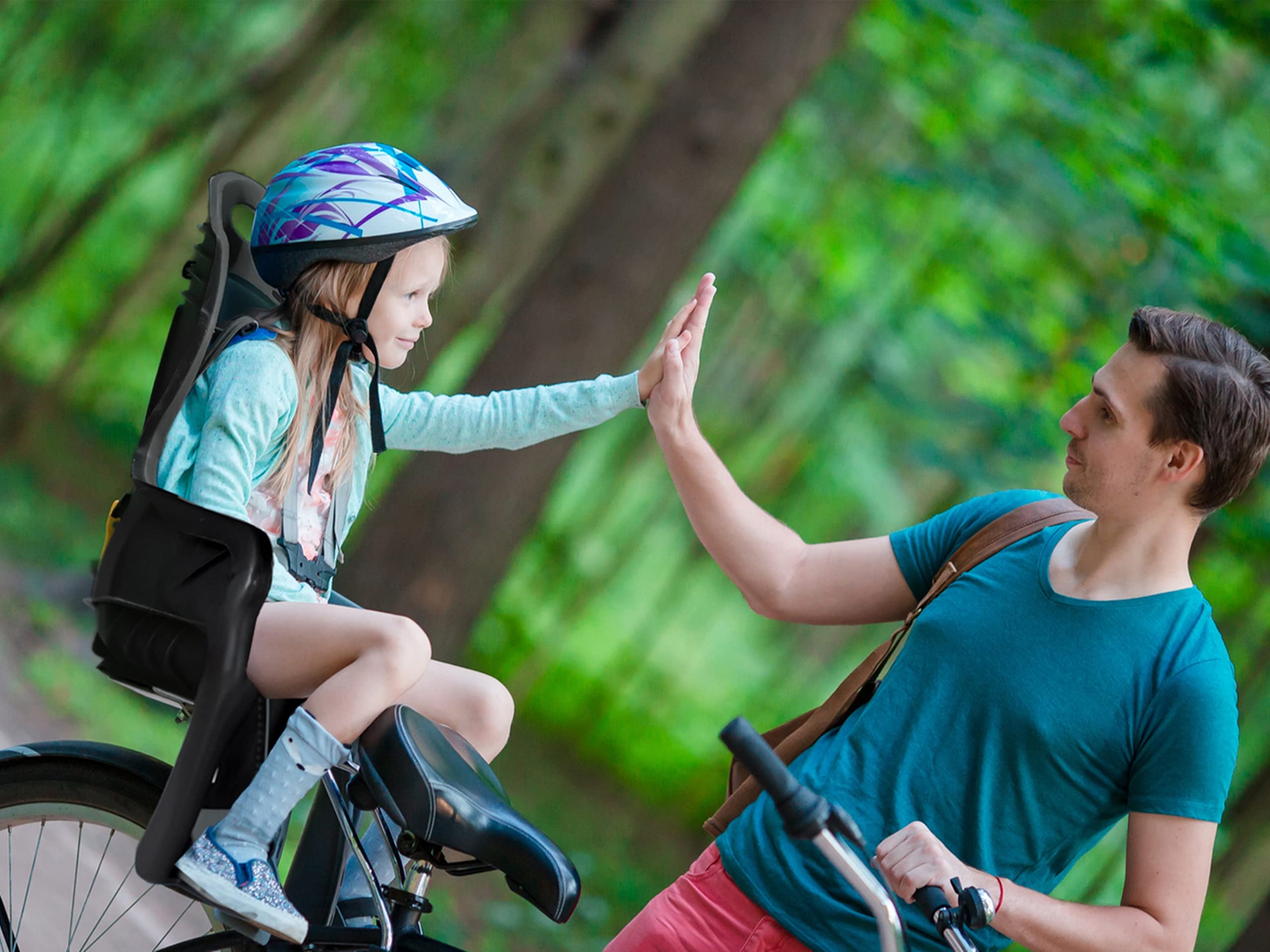 MalTrack 5901924215851 Siège De Vélo Enfant, Réglable, Arrière, Jusqu'à 22kg, TÜV/GS, À partir de 9 Mois, Idéal pour Les Randonnées à Vélo