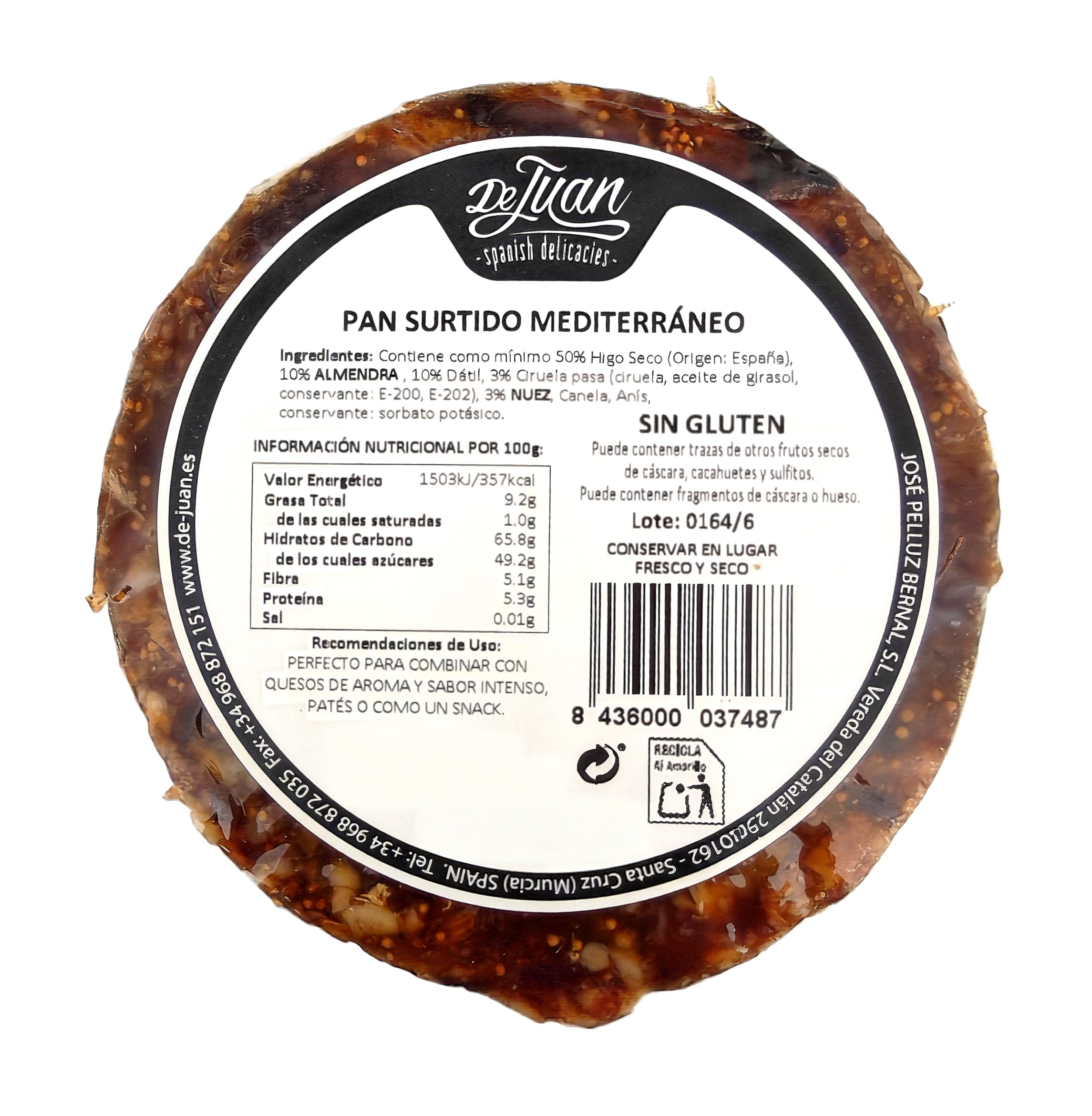 Pan Surtido Mediterráneo de Higo con Frutos Secos 400 g