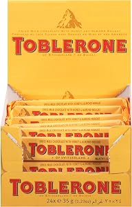 Toblerone Standard Size 1.23-Ounce (x24 Units), 0.84-Kilogram