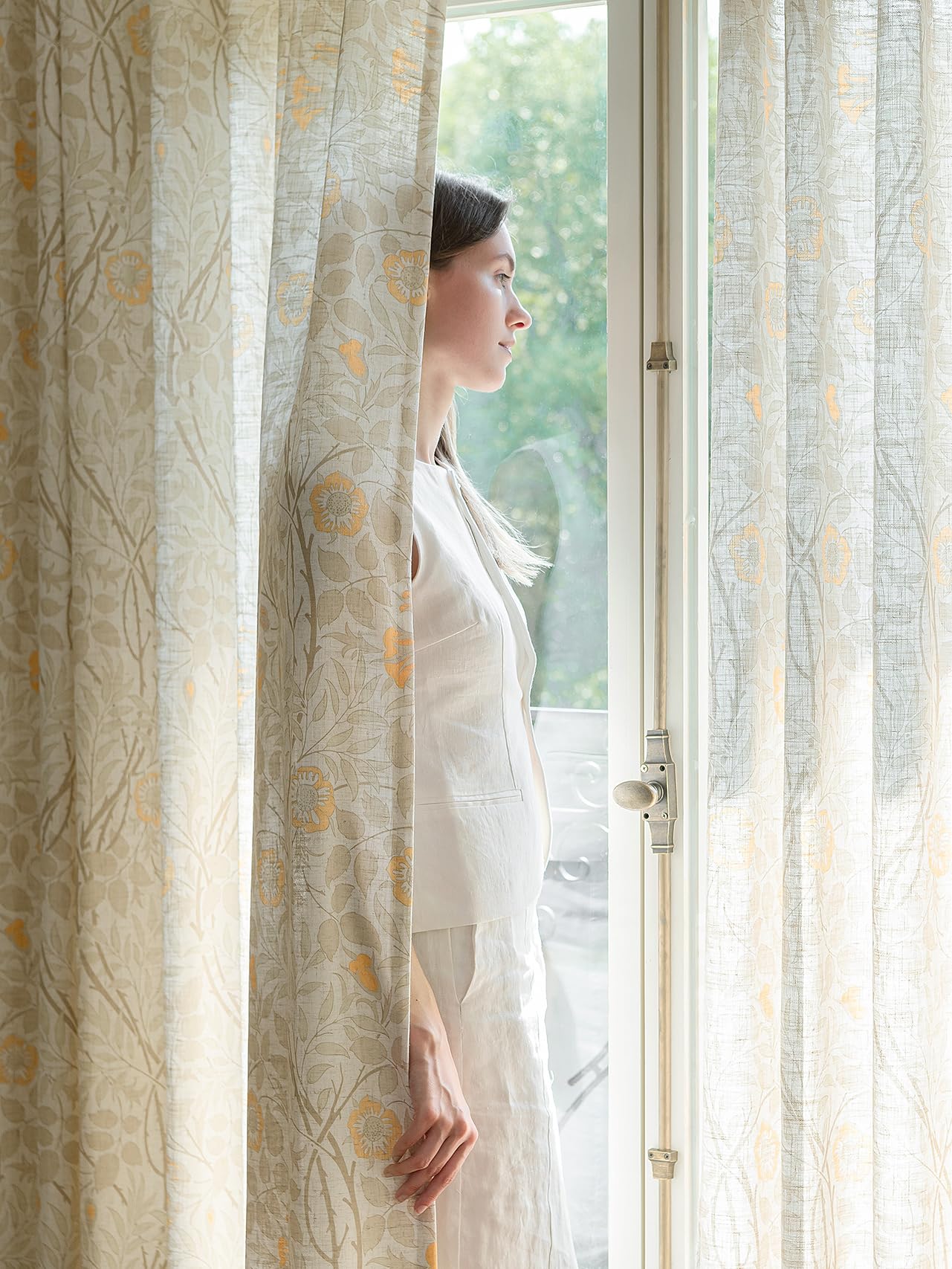 Floral Pinch Pleated Curtains - Blackout & 2 Panels -13