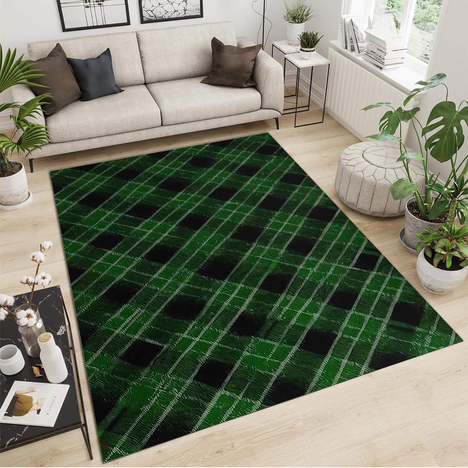 Tappeto Con Illusione Ottica 3D Per Soggiorno, Strisce Di Trama Astratta Tappeto Con Motivo Stampato,Tappetino Per Decorazioni Per La Casa,Tappetino Antiscivolo,Zerbino Lavabile 100 X 200-35295473917