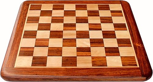 Miniatura 3 de StonKraft Tablero de ajedrez de madera sin piezas para jugadores profesionales de ajedrez – Piezas de ajedrez de madera y latón adecuadas