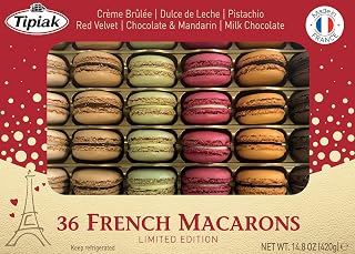 Tipiak French Macarons Variety Pack, Limited Edition 36 Count 14.8 oz - Authentic US-Made Delights