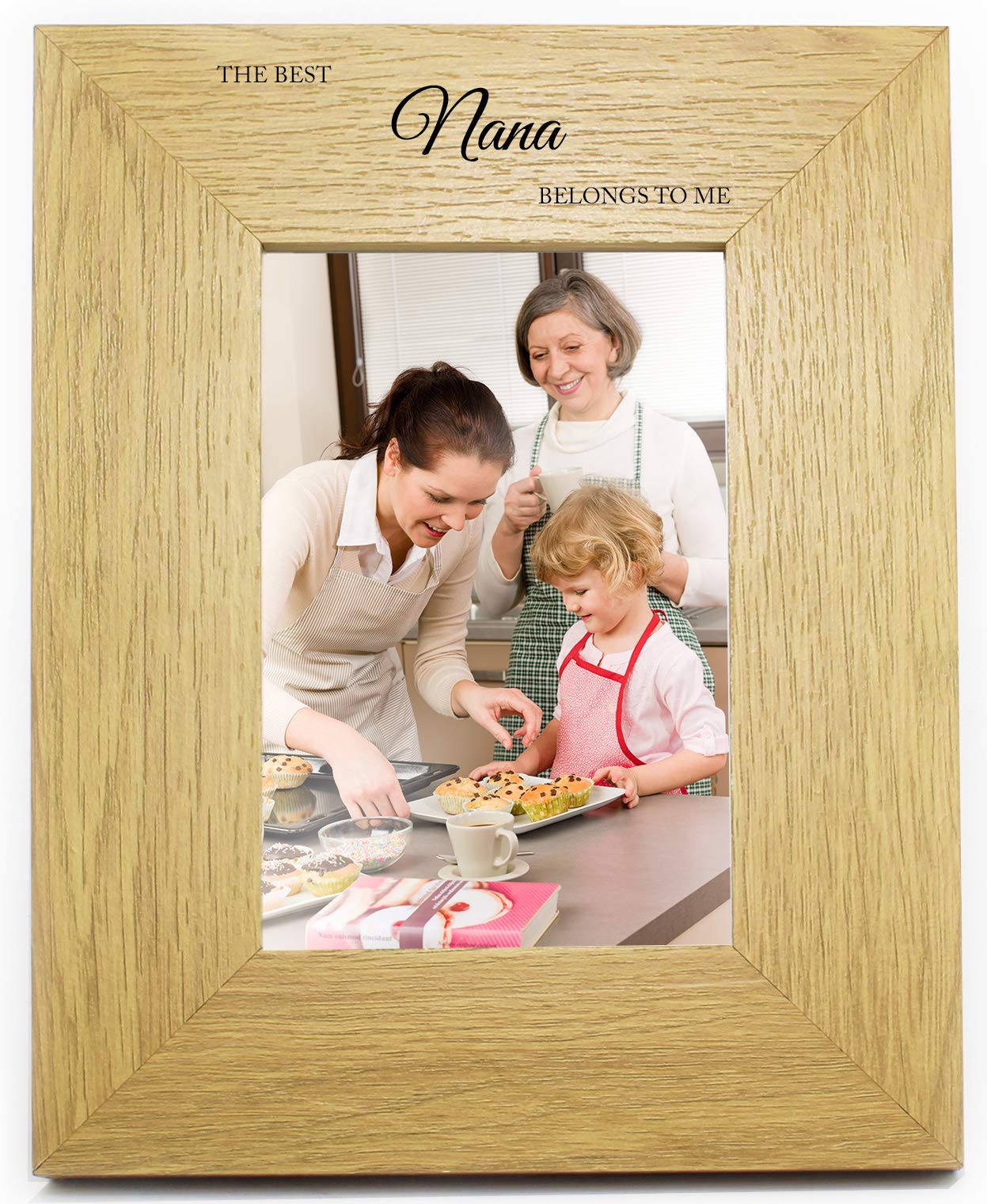 Chris Bag Of Goodies Brown The Best Nana Belongs To Me 6X4 Photo Picture Frame Keepsake Gift From Grandson Granddaughter Present For Birthday Christmas