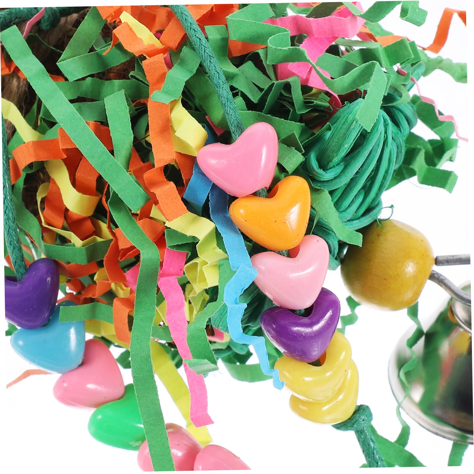 BESPORTBLE 16piezas Juguetes para Aves Juguetes Divertidos para Loros Resistente y Colgante para Periquitos y Otras Aves Color Aleatorio
