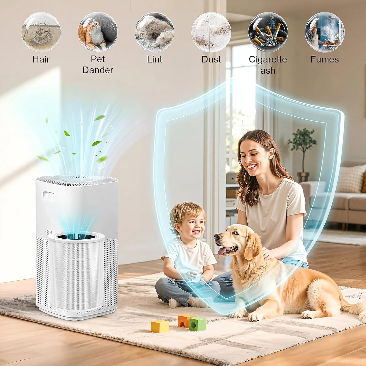 Core 600S Replacement Filter Compatible with LEVOIT Core 600S-RF & Core 600S-P Air Filter, 3-in-1 High-Efficiency Filter Core 600S for Home Large Room, 2 Pack - Image 6