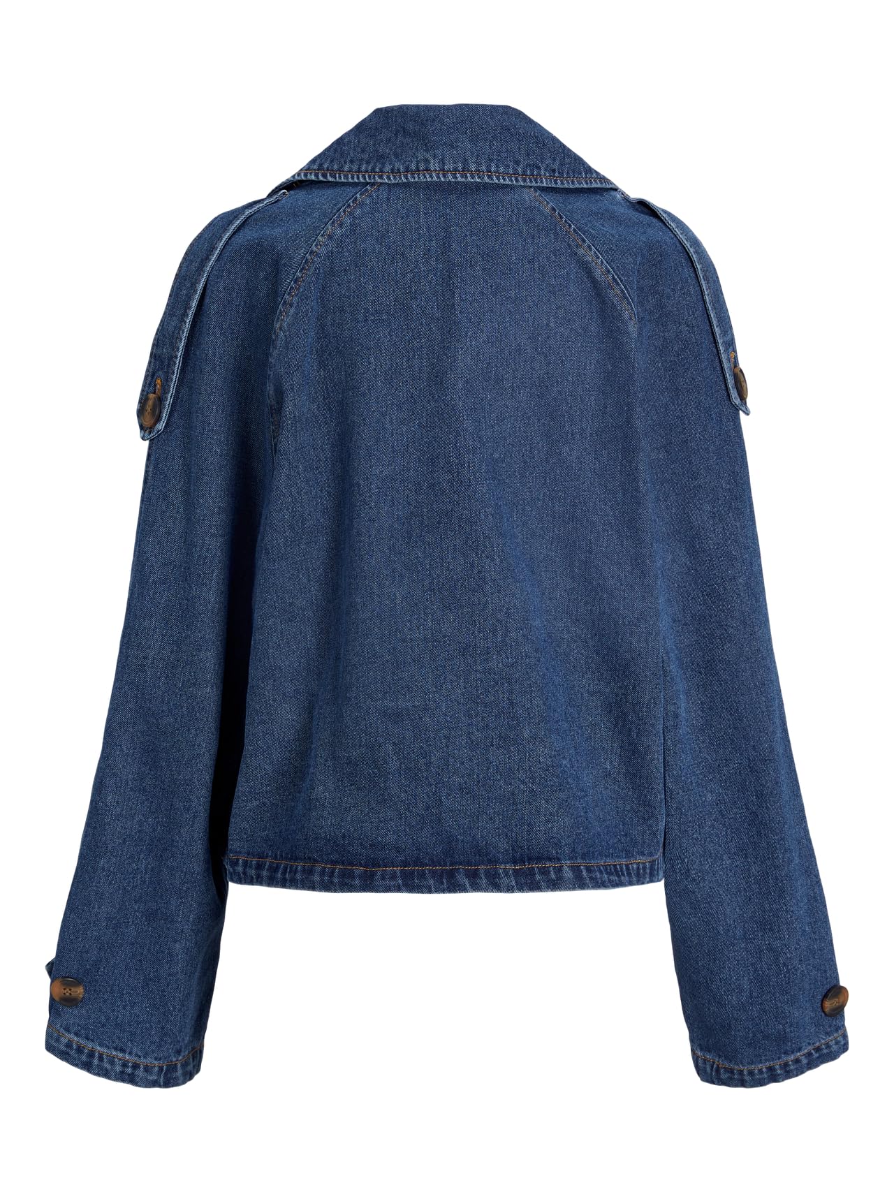 JACK&JONES JXCARLIE Short LS trencz damski DNM, rozm. M Blue Denim, XS, niebieski (medium blue denim), XS