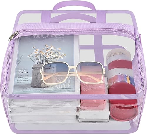 Vista 420 de Oraben Bolsa transparente transparente aprobada para estadios de 12 x 6 x 12 pulgadas, bolsa de estadio para trabajo, juegos deportivos, gimnasio