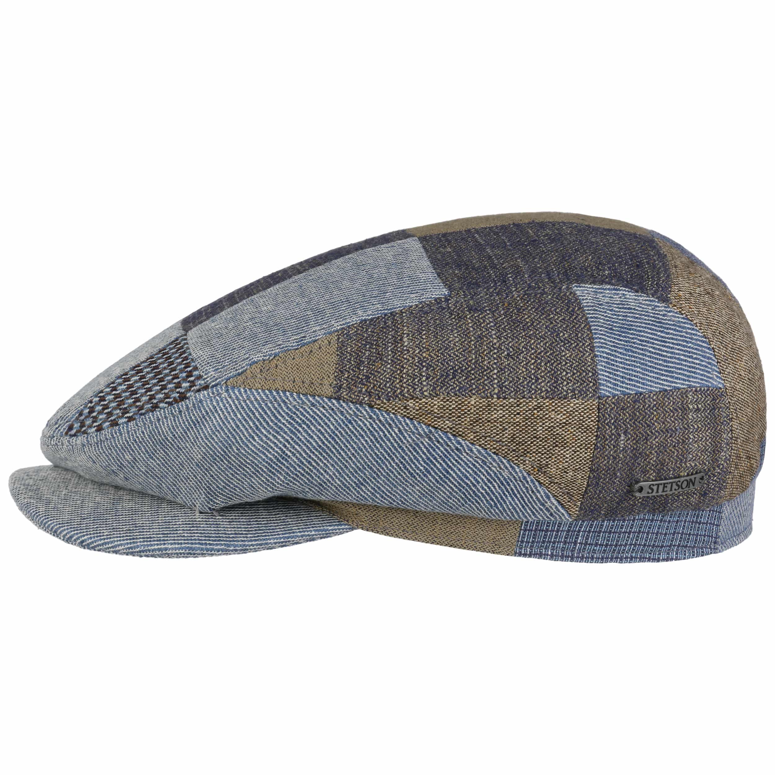 Stetson Casquette Laughlin Driver Patchwork Femme/Homme - Made in The EU Gavroche avec Visiere, Doublure, Doublure Printemps-ete Printemps Ete