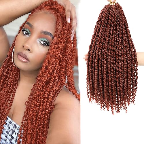 Miniatura 10 de Cabello Corto PassionTwist de 8 Pulgadas Cabello Pre-retorcido Passion Twists Cabello de Ganchillo Pre-enrollado Cabello Rizado de Ganchillo para 1b