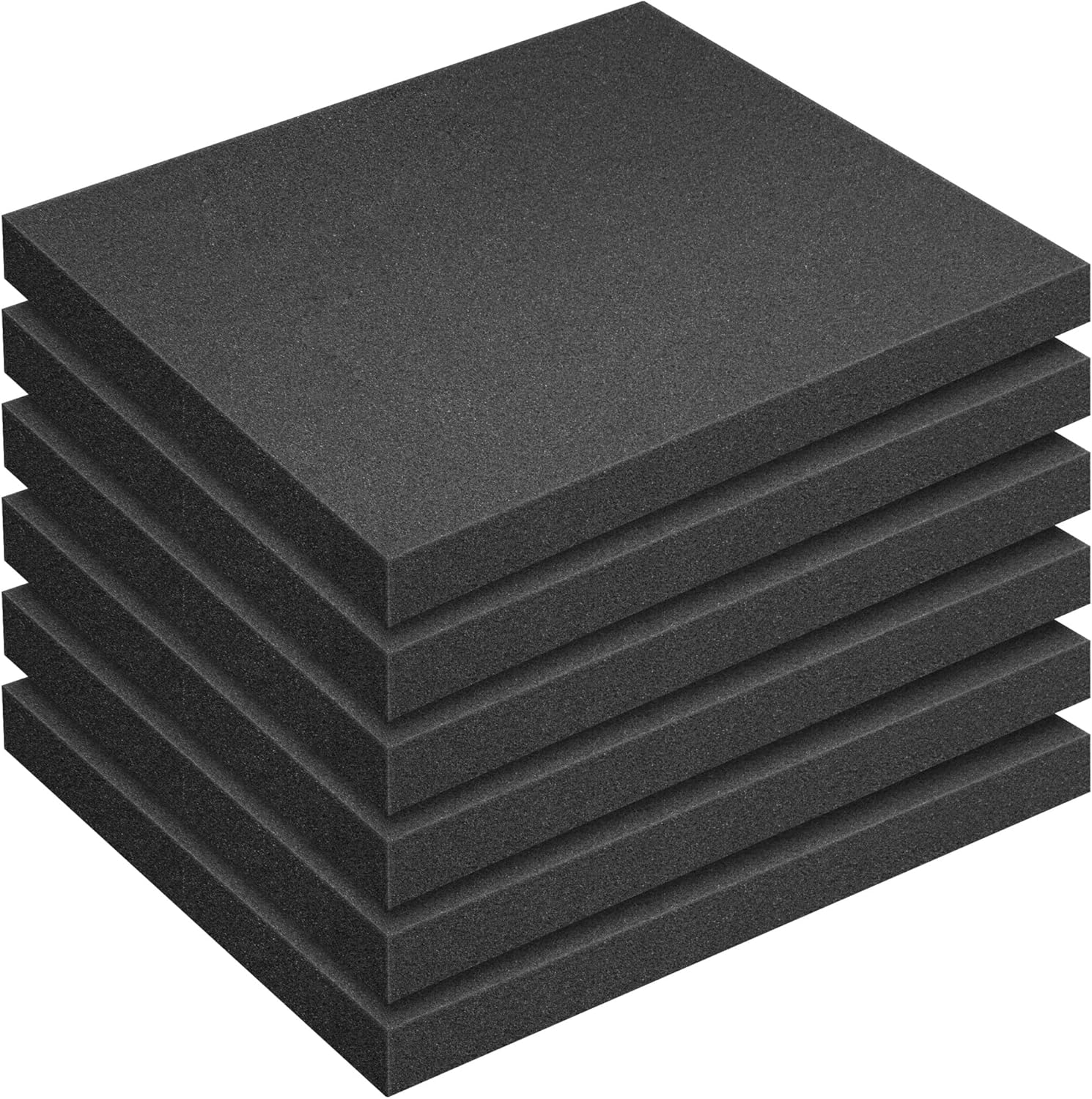 6 Pcs Polyurethane Foam Sheet 16 x 12 x 1.5 Inch Cuttable Foam Inserts for Cases Packing Foam