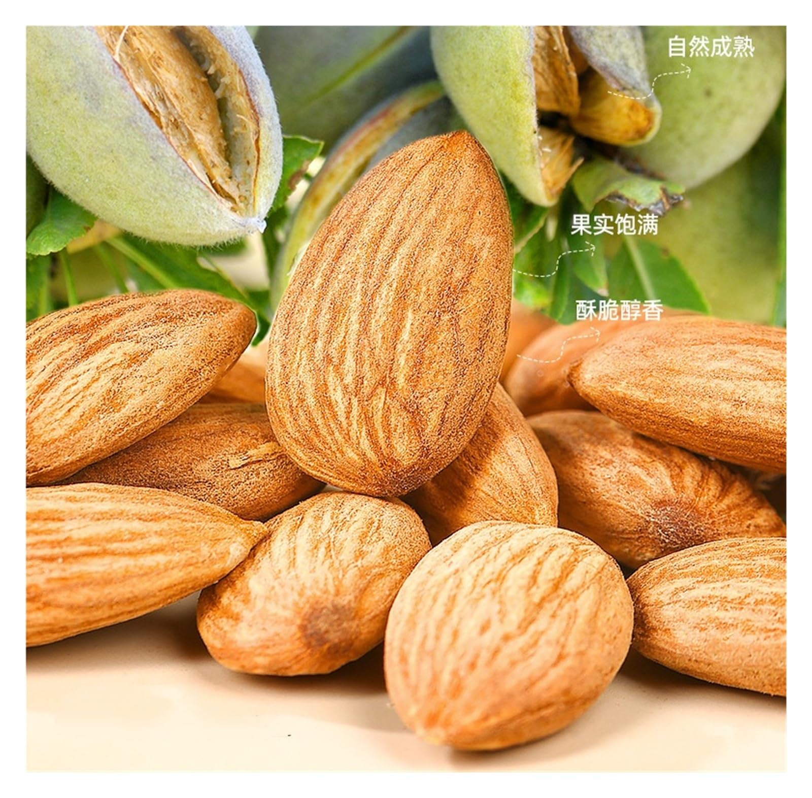 500 g de almendras tostadas grandes, crujientes y ricas en sabor; Listo for comer, no requiere descascarado; Paquete familiar