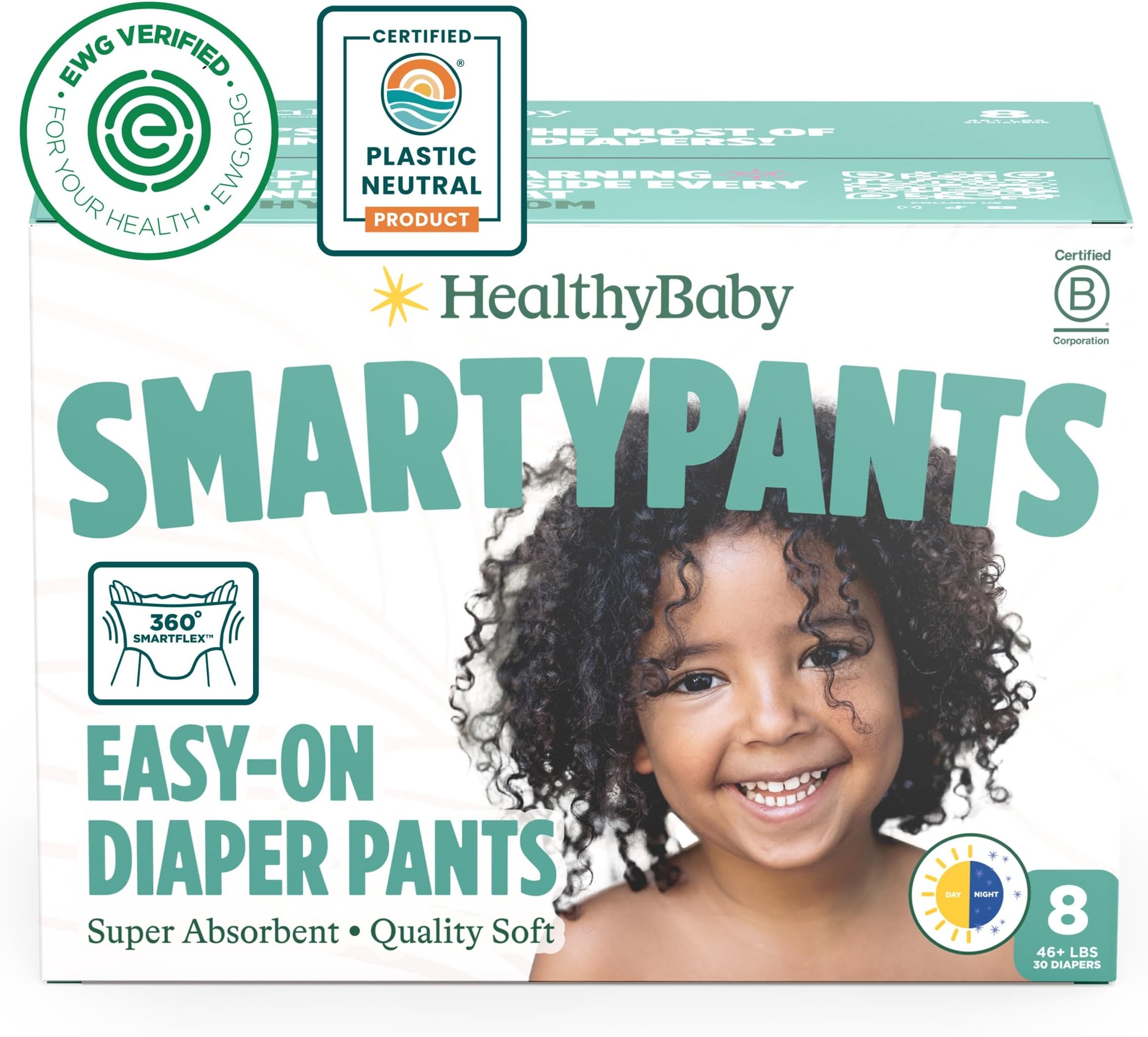 Amazon.com: SmartyPants Pull Up Style Diapers | EWG Verified Safe