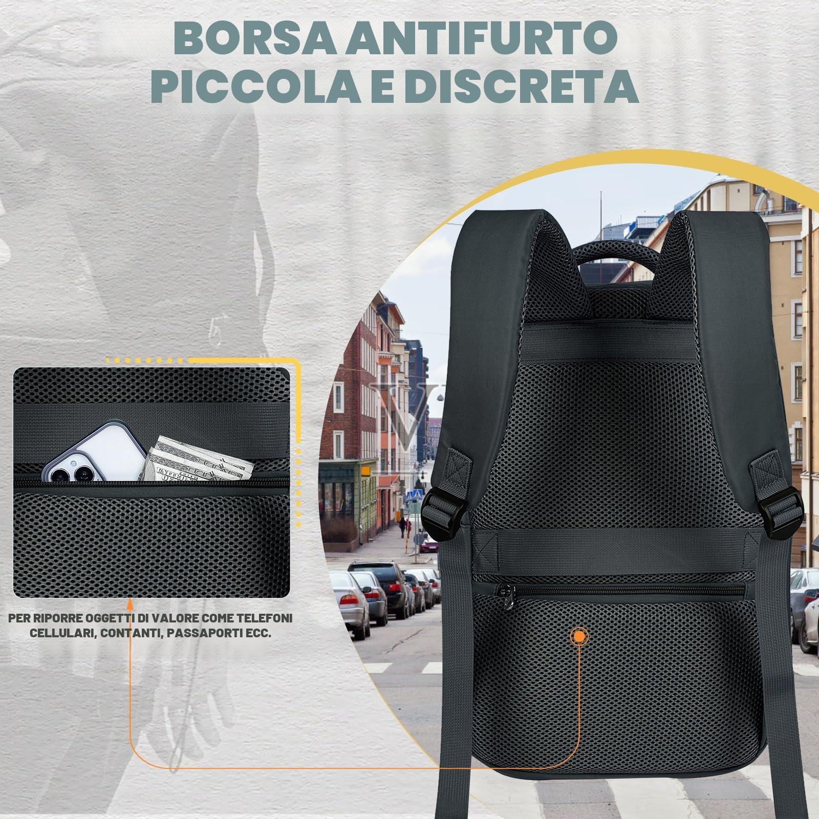 VMIKIV Zaino 40x30x20 per Ryanair Zaino da Viaggio Aereo Bagaglio a Mano Easyjet 45x36x20 Piccolo Borsa da Cabina Zaini Donna Uomo per Scuola Lavoro