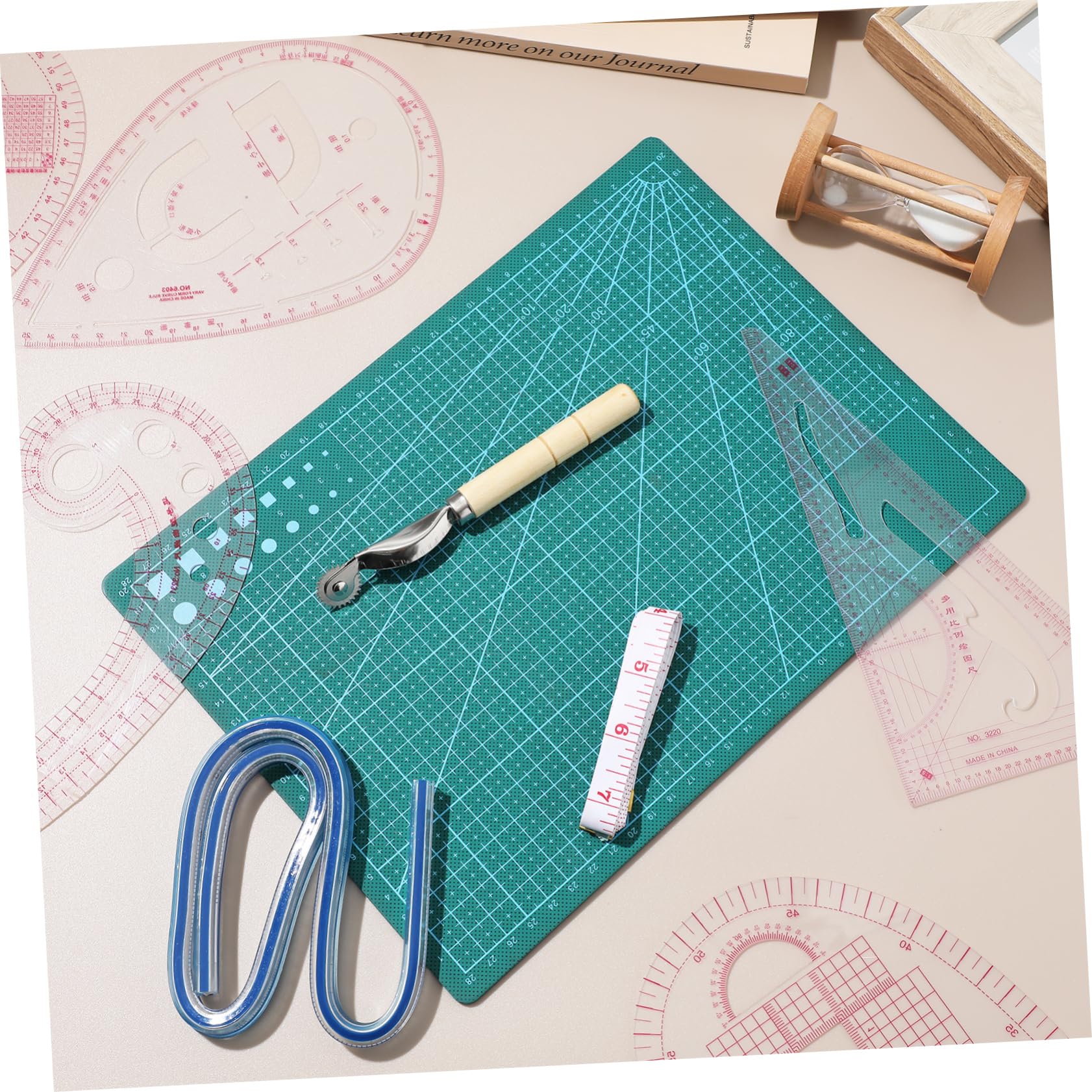 Righello Curvilineo Francese da Sartoria 12 Pezzi per Modelli | Set Flessibile in Plastico, Misurazione Accurata e Leggero, per Progettazione e Taglio nei Lavori Creativi