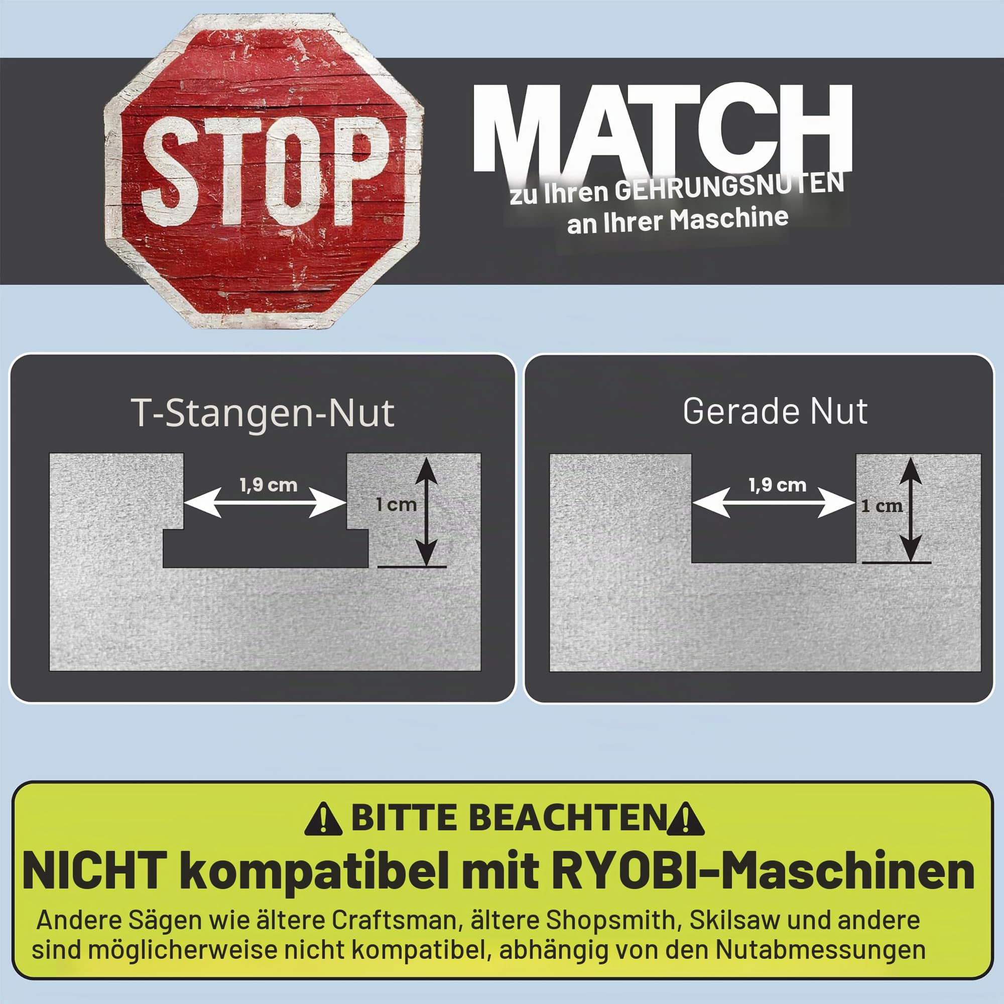 Fulton MDF-Kreuzschnittschlitten für Tischsäge, Aluminium-Gehrungsschlitzschienen, verstellbarer Anschlag und transparenter Schutz, präzise präzise Gehrungen, Kreuzschnittschlitten für eine Tischsäge