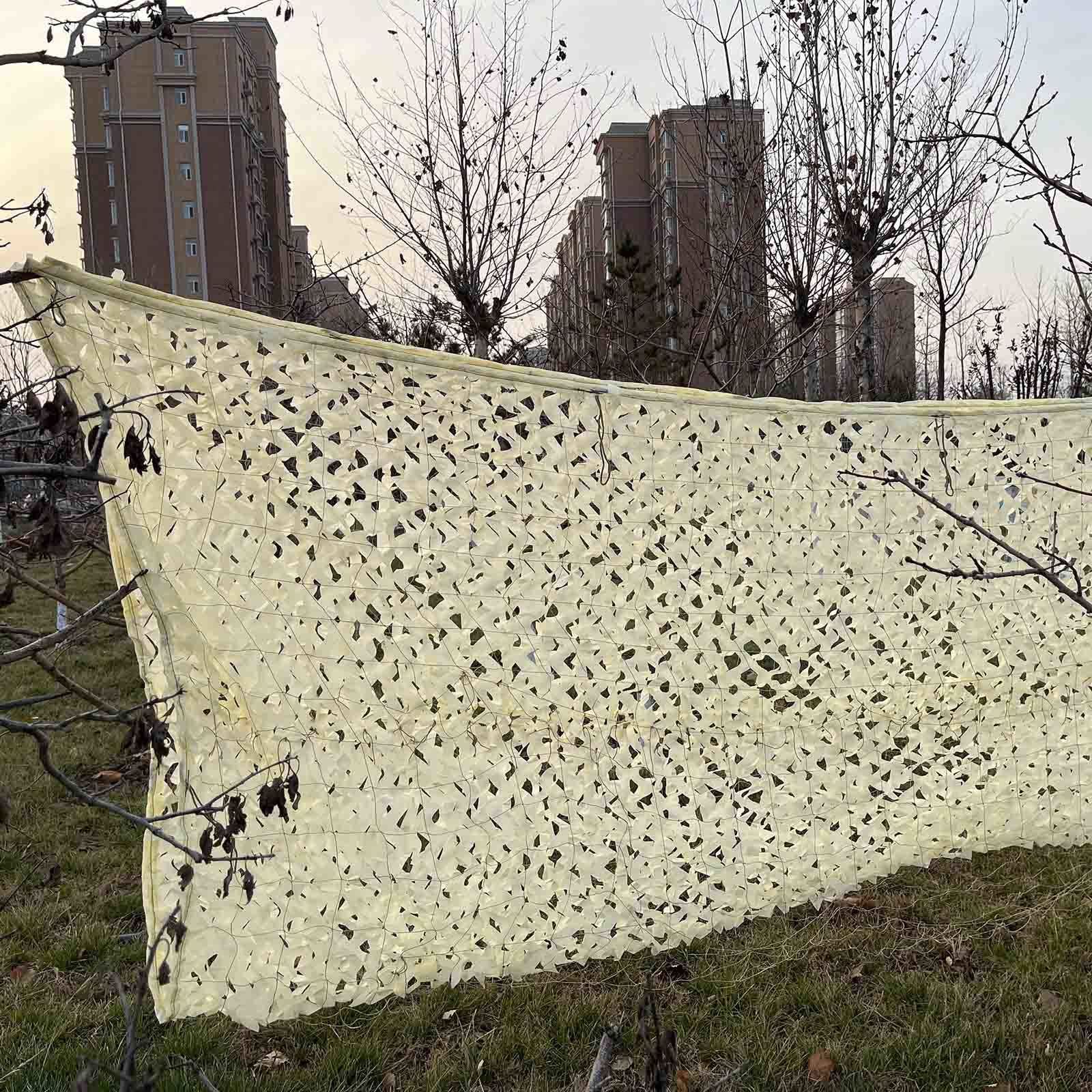 Filet d'ombrage camouflage beige 3x9m pour pergola et terrasse