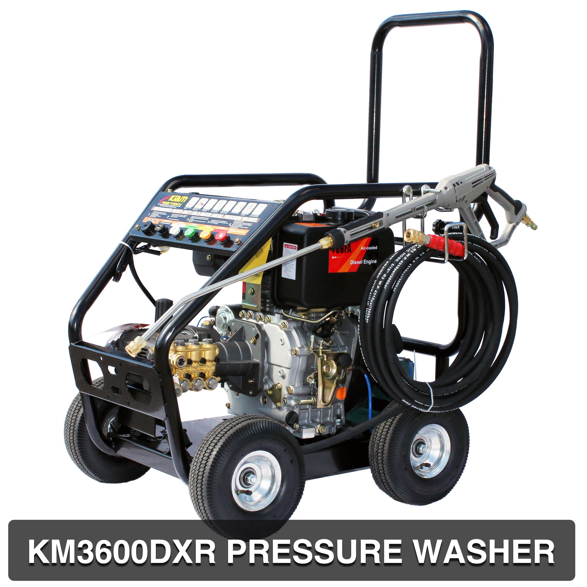 Kiam KM3600DXR 10hp Industrial Diesel Pressure Washer with Gearbox