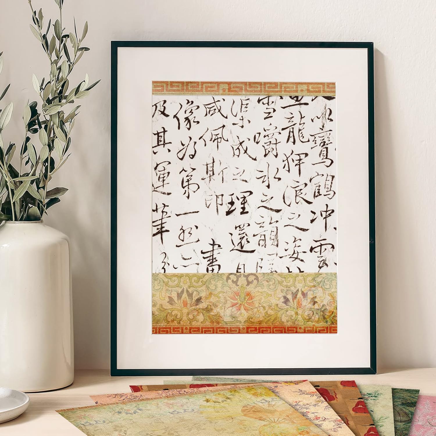 Whaline 24Pcs Chinoiserie Pattern Paper 30 x 30cm Traditional Chinese Painting Theme Scrapbook Paper Double-Sided Decorative Craft Paper Folded Flat for DIY Background Card Making Supplies, 12 Design : Arts, Crafts & Sewing