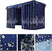 Vista 3 de Carpas Cortinas para Cama Litera Twin Individual de Dormitorio, Cortinas Opacas a Prueba de Polvo para Debajo de la Cama, Cortinas de Privacidad 2