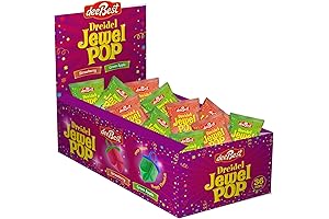 Jewel Pop Ring Shape Dreidel Candy - Assorted Fruit Flavors