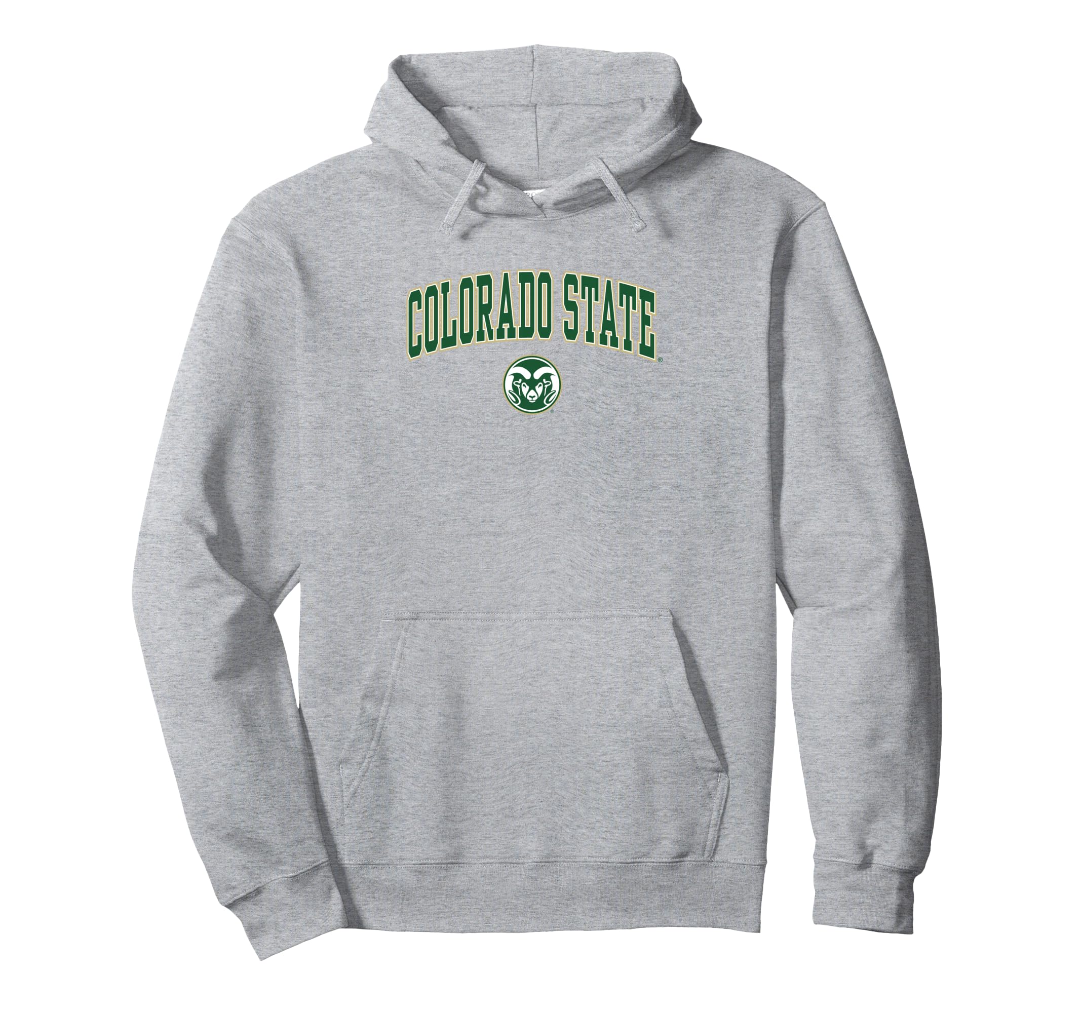 Colorado State Rams Arch Over Heather Gray Pullover Hoodie